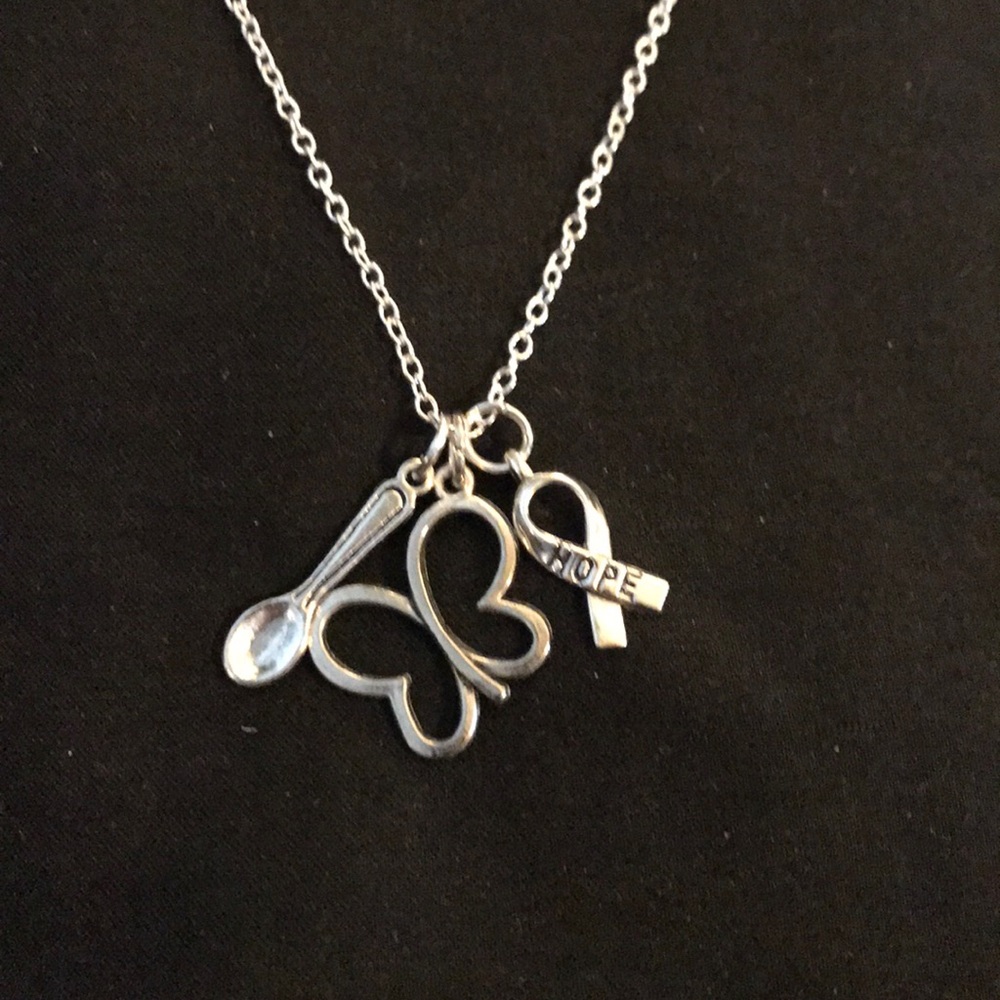 Inspirational Necklace Butterfly Hope Spoonie